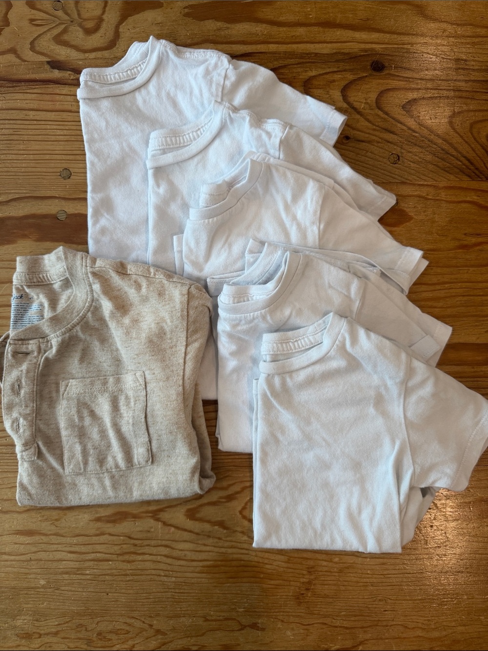 Boys solid colored short sleeved t-shirt bundle